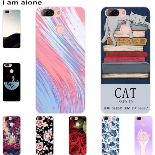 I am alone Phone Case For ZTE Blade V9 Vita V10 V10 Vita Fashion Color Cute Cartoon Printed Paint Mobile