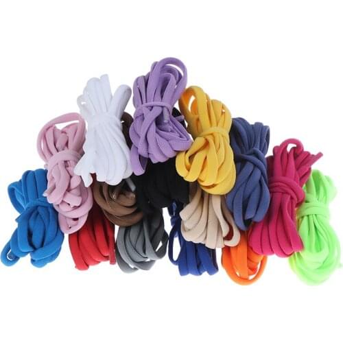 Elastic No Tie Shoelaces Semicircle Shoe Laces For Kids Adult Sneakers Shoelace Quick Lazy Metal Lock Laces Shoe Strings 1Pair