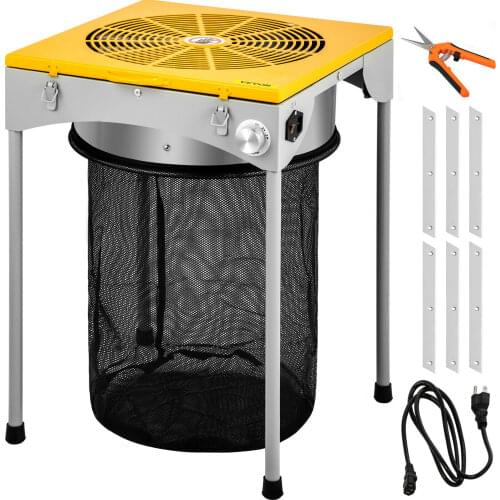 Quick Trim Hydroponic Grow Room 18-inch Powered Leaf Bud Table Trimmer