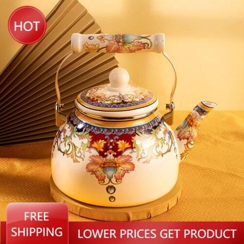 Coffee Machine Kettle Flask Electric Water Boiler Enameled Kettle Coffee Brew Electric Bouilloire Sifflante Electric Teapots