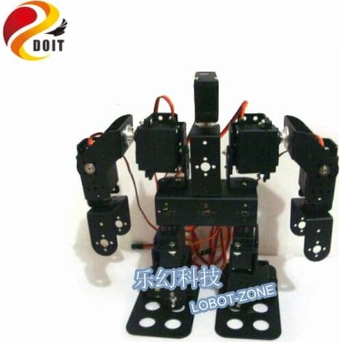 DOIT 9 DOF Humanoid Walking Robot /Aluminium Alloy Servo Bracket for Control/Robot Part Robot Arm/Hand/Manipulator