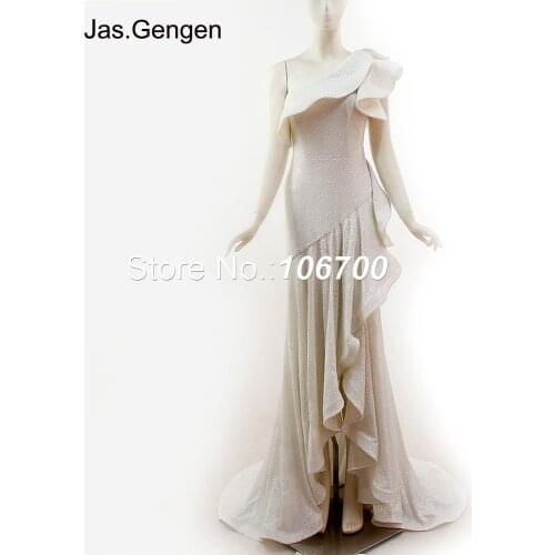Jas.Gengen Womens One Shoulder Evening Dresses
