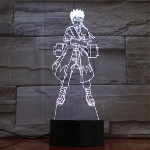 Classic 3D Anime 7 Colors LED Table Lamp Practical Multi-functional Durable Touch Switch Kids Bedroom Decor Night Light
