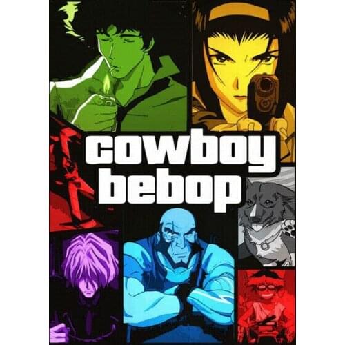 Cowboy Bebop Japan Anime Comic Movie Silk Fabric Wall Poster Art Decor Sticker Bright