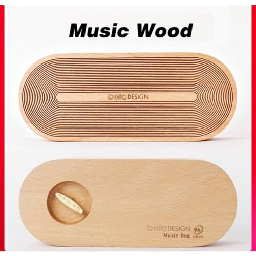 Creative Morse Code Wooden music box Fillet Beech Home decoration Crafts Accessories fashion Christmas gift For Kids