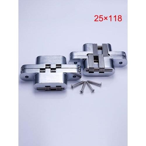 Screws Mount Stainless Steel Invisible Concealed Cross Hinges for Wooden Doors Cross Hinge Wine Cabinet Glass Door Hinge-30