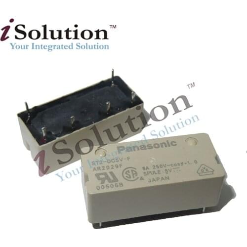 Original Power Relay ST2-DC5V-F AR2029F ST2-DC12V-F AR2023F ST2-DC24V-F AR2024F 5VDC 12VDC 24VDC