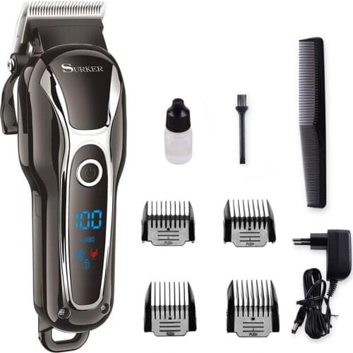 Hair Clippers Cordless hair Trimmer for Men Professional Hair Cutting Kit Barber hair cutter with 4 Guide Combs Rechargeable