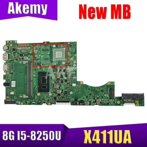Akemy X411UA MB._8G/I5-8250U MainBoard For ASUS S4100V S4000V X411U X411UQ S4200V X411UA Laptop Motherboard 90NB0GF0-R00010