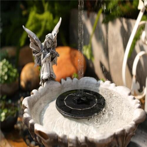 ABS + PC Multi-function Switched Head Solar Fountain Full Cover Solar Slab Bathroom Fountain