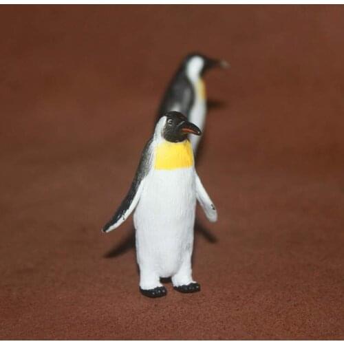 Genuine New Special Die Casting PVC Miniature Animal Model Marine Scene Decoration Emperor Penguins