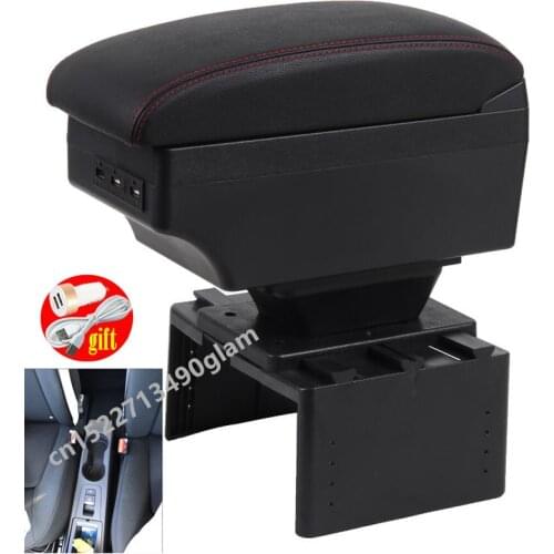 For Renault zoe Armrest Box car leather arm rest car-styling center console decoration automobile interior