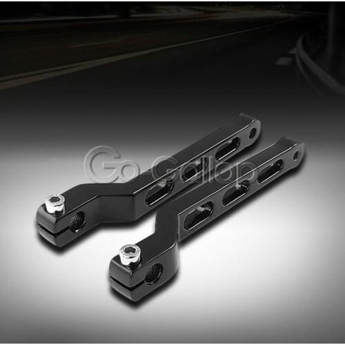 Black HEEL TOE SHIFT LEVERS For Harley Softail Tour Electra Glide FLST FLT FLHT