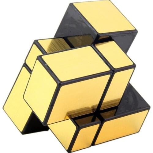 Shengshou 2x2x2 Cast Coated Magic Mirror Cubes 5.7cm Speed Puzzle 2x2 Cubo Magico Sticker Education for Kid Stress Reliever Toys