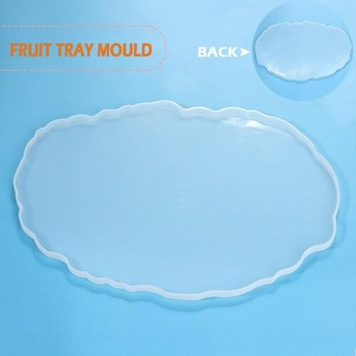 Silicone Irregular Shape Coaster Resin Mold Fruit Holder Tray Pad Mold For DIY Crystal Agate Epoxy Casting Craft Working Tools