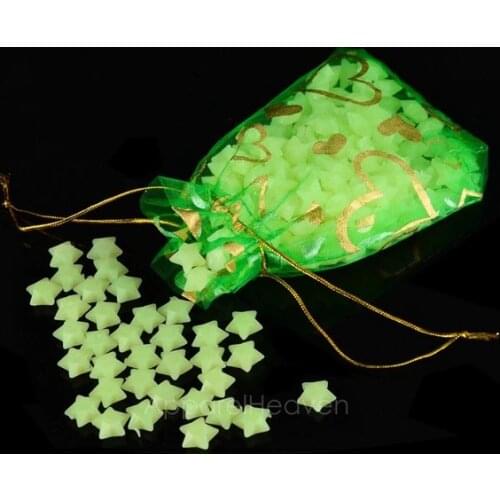180Pcs Stars Glow in the Dark Luminous Fluorescent Plastic Cute Wall Decoration for Kid Home for Wedding birthday Gift BM88