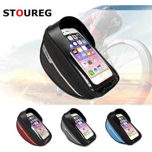 B- SOUL Bicycle Front Bag Anti-Spillage Touch Screen Phone Bag Riding Bag Pannier Bag Mountain Bike Bicycle Bags Equipment