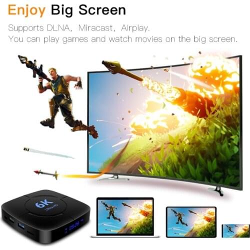 High Speed TV Set-top Box Smooth Video Smarter Faster 6 K 64-bit Cor-tex A 53 Hdr High Dynamic Engine Smart Media Player