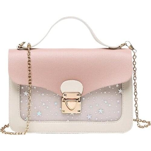 Women Mini Small Square Pack Shoulder Bag Fashion Star Sequin Designer Messenger Crossbody Bag Clutch Wallet Handbags