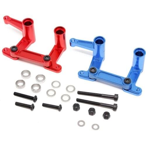 1set Aluminum Alloy Steering Bellcrank Set Billet 6061 Aluminum Atomik -TRX Replace Part 3743 for 1:10 Traxxas Slash 2WD RC Car
