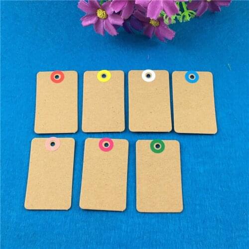 1000Pcs /Lot Blank Paper Cardboard Tags for Box Cases Clothes Hang Tags Jewelry Box Label Tags Multi Style Accept Custom Logo
