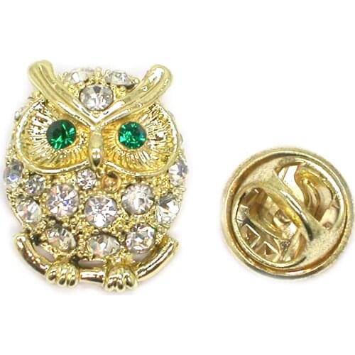 12pcs a lot Fashion Samll Owl Pin brooch Jewery Accessories pins C102214