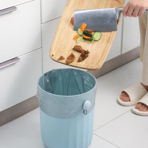 2pcs/lot Waste Bin Trash Bag Fixed Clip Kitchen Storage Organizer Garbage Can Lock Holder Clips Anti-Slip Plastic Rubbish Clamp