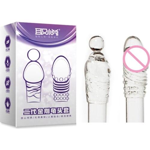 2 Pcs Dildo Cock Ring Reusable Condoms Turtle Headgear Penis Extender Sleeve Enlarged Male Dildo Enhancer for Men Sexoshop