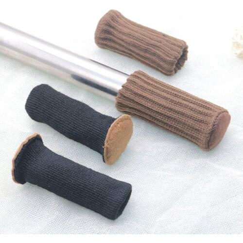 4Pcs table and chair foot pad non-slip chair foot cover mute knitted protective cover cushion table and chair leg cushion