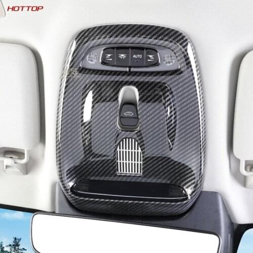 ABS Chrome Styling Front Read Lamp Frame Trim Car Roof Light Decor Cover Strip For Volvo XC60 2018 2019 2020