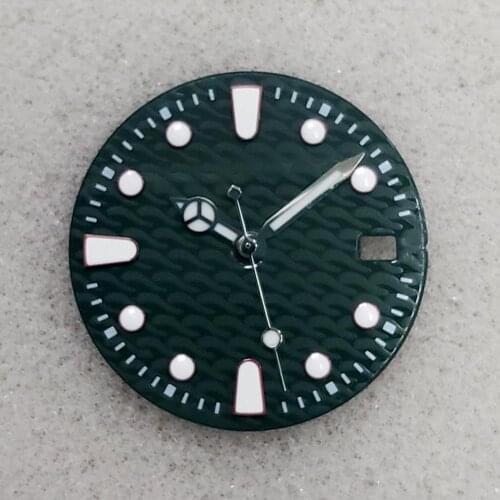 Watch accessories 29 mm corrugated dial four-hand dial, suitable for 8215, 8200 and Pearl 2813 movement hands