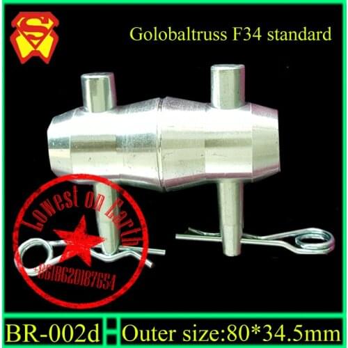 Aluminum connector coupler with safty pin compatible with Global and Euro FD34