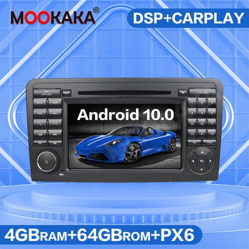 2 Din Android 10.0 Car Radio Multimedia Player For Mercedes Benz ML ML300 ML350 CLASS W164 2005-2012 GPS Navigation Audio Stereo