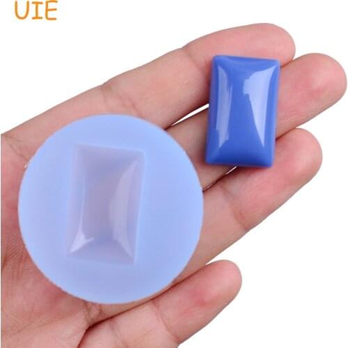 BYL250U Square Cabochon Silicone Mold for Resin Earring Pendant Jewelry Making DIY Craft Candy Chocolate Cake Decorating Tools