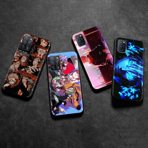 Jujutsu Kaisen Anime Cover for Oppo A53 A52 A9 2020 Find X2 Lite Reno 3 4 Pro Ace F11 A94 A74 5G Cell Phone Case Shell Coque