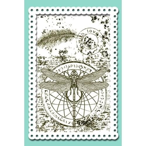 DABOXIBO Flying Dragonfly Clear Stamps Mold For DIY Scrapbooking Cards Making Decorate Crafts 2020 NEW Arrival