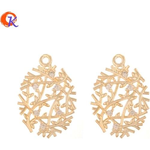 Cordial Design 100Pcs 15*21MM Jewelry Accessories/Hand Made/Charms/Oval Shape/DIY Jewelry Making/Earring Findings/CZ Pendant
