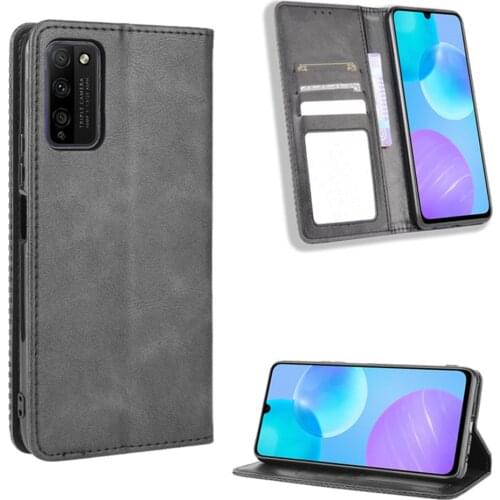For Huawei Honor 30 Lite Case Luxury Flip PU Leather Wallet Magnetic Adsorption Case For Huawei Honor 30 Youth Phone Bags