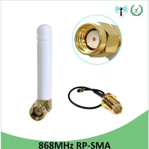 GSM 868MHz 915MHz Antenna lora antena pbx RP-SMA Connector 3dbi 915 MHz 868 MHz antena antenne 21cm SMA Male /u.FL Pigtail Cable
