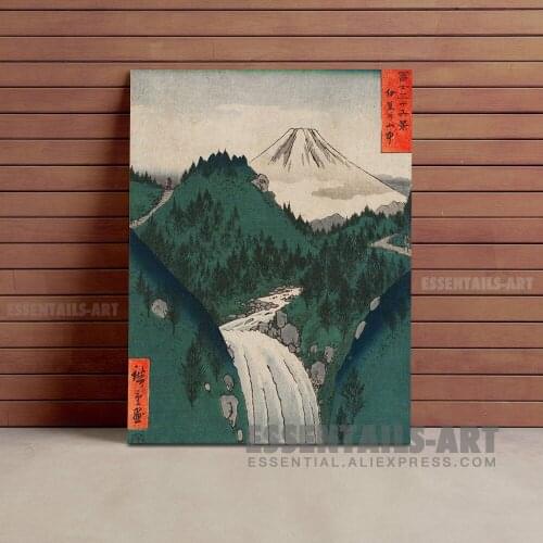 View of Fuji Japanese style Canvas Wall Art Painting Decor Bedroom study Living kid Room Home Decoration Prints