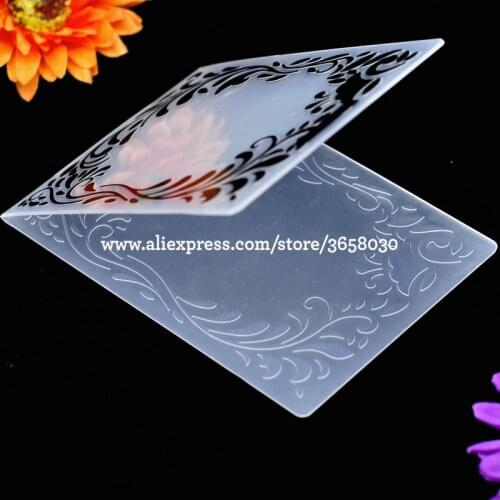 Leaves Frame Plastic Embossing Folder For Scrapbook DIY Album Card Tool Plastic Template 10.5x15cm 8070612