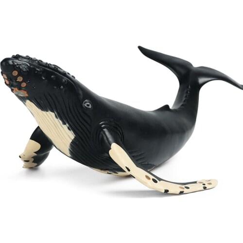 36CM Large size Sea Life humpback whale animals Model Soft gelatin Benthic organisms Ornaments toys for children