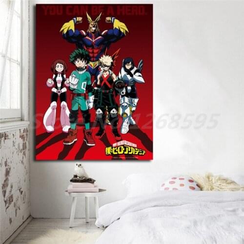 My Hero Academia Main Cast Visual Wall Art Canvas Posters Prints Painting Wall Pictures Giclee For Office Living Room Home Decor