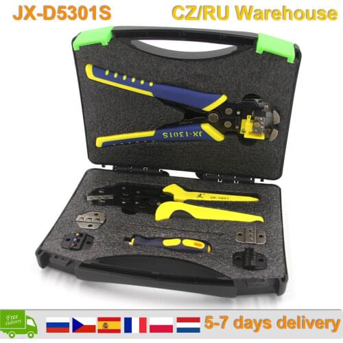 PARON Multil-tool Wire Crimpers Engineering Ratcheting Terminal Crimping Pliers Wire Strippers Ferrule Crimper Tool Pliers Kit