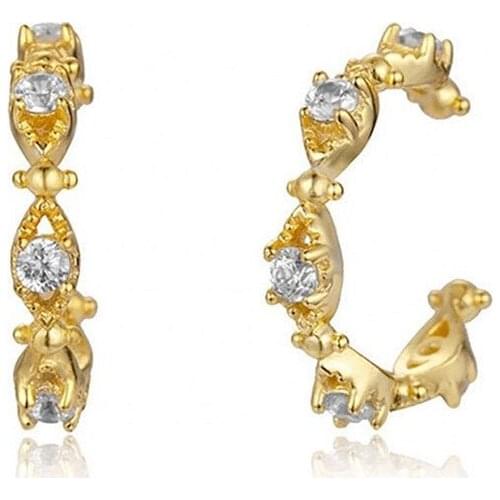 Prevent Allergies 925 Silver Ear Clip Without Piercing Gold And Silver Ear Clip Simple Fashion Jewelry Birthday Gift