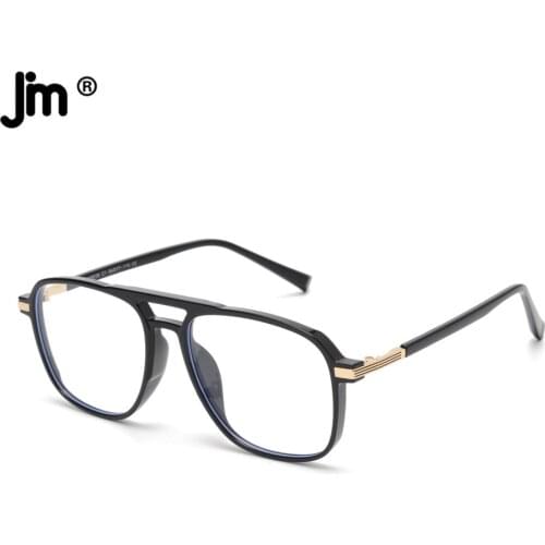 2021 New Ultralight Double Bridge Square Blue Light Glasses Men Women Brand Designer Anti Blue Ray Eyeglasses