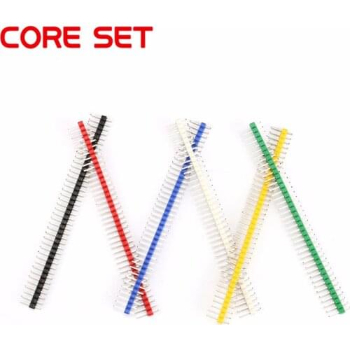 10PCS/Lot Single Row 40 pin Connector 2.54mm Pin Pitch Connectors Male Header Strip For PCB Board