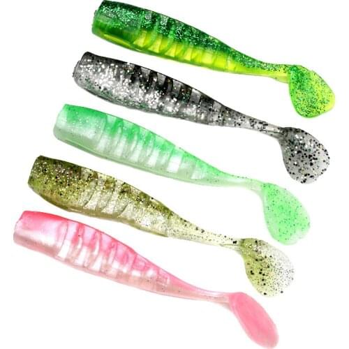 Multicolor Minnow Jig Head Fishing Lure Soft Pike Lure 9cm / 10cm Bass Fishing Shad Soft Bait Boat Code Seabass Bait For Zand