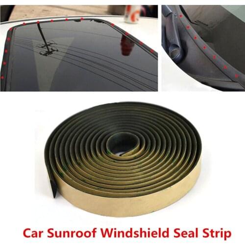 3 Meters Waterproof Rubber Sealing Strips Trim Weatherstrip For Auto Car Front Rear Windshield Sunroof Triangular Window