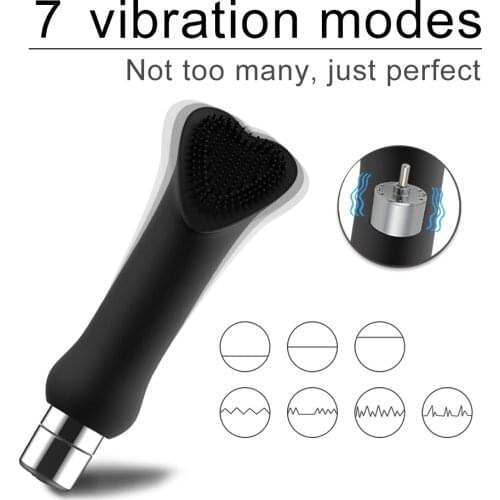 Vagina Clitoral Stimulator Tongue Vibrator Powerful G-spot and Clit Vibrator Quiet Rechargeable Waterproof Flirt Brush